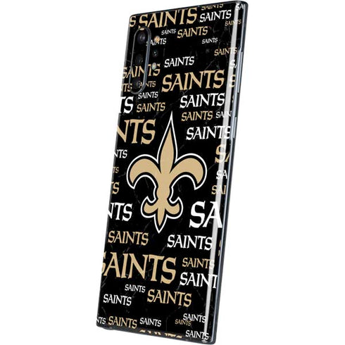NFL New Orleans Saints Black Blast Galaxy Note 10 Plus Skin
