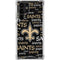 NFL New Orleans Saints Black Blast Galaxy S23 Ultra Clear Case
