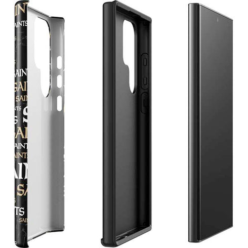 NFL New Orleans Saints Black Blast Galaxy S23 Ultra Pro Case