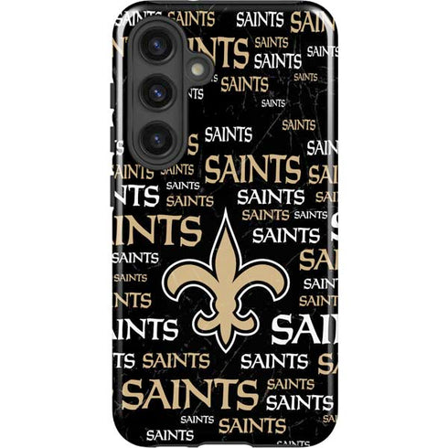 NFL New Orleans Saints Black Blast Galaxy S25 Impact Case