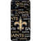 NFL New Orleans Saints Black Blast Galaxy S25 Plus Skin