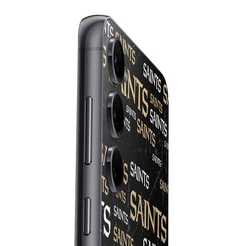 NFL New Orleans Saints Black Blast Galaxy S25 Skin