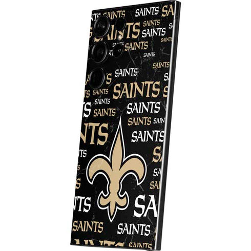 NFL New Orleans Saints Black Blast Galaxy S24 Ultra Skin