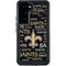 NFL New Orleans Saints Black Blast Galaxy S24 Waterproof Case