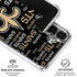 NFL New Orleans Saints Black Blast Galaxy S26 Clear Case