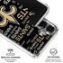 NFL New Orleans Saints Black Blast Galaxy S26 Plus Clear Case
