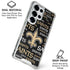 NFL New Orleans Saints Black Blast Galaxy S26 Ultra Clear Case