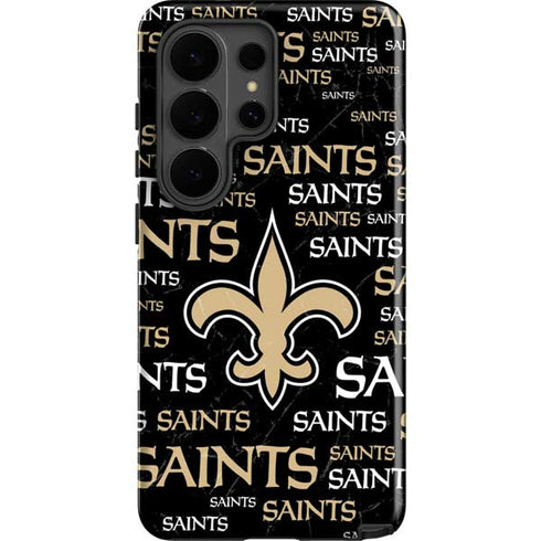 NFL New Orleans Saints Black Blast Galaxy S26 Ultra Impact Case