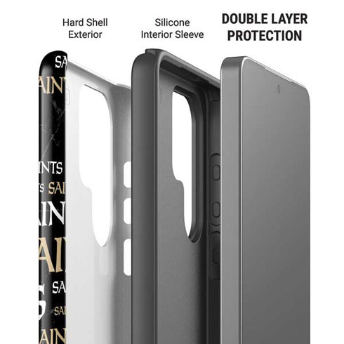 NFL New Orleans Saints Black Blast Galaxy S26 Ultra Impact Case