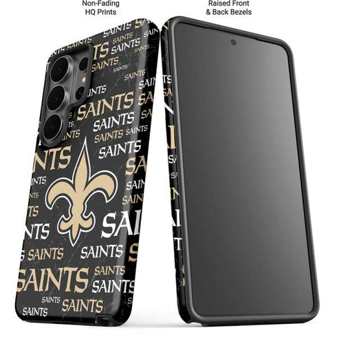 NFL New Orleans Saints Black Blast Galaxy S26 Ultra Impact Case