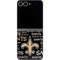 NFL New Orleans Saints Black Blast Galaxy Z Flip6 Skin