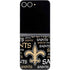 NFL New Orleans Saints Black Blast Galaxy Z Flip6 Skin