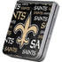 NFL New Orleans Saints Black Blast Galaxy Z Flip6 Skin