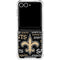 NFL New Orleans Saints Black Blast Galaxy Z Flip7 Clear Case