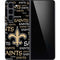 NFL New Orleans Saints Black Blast Galaxy Z Fold5 5G Skin