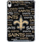 NFL New Orleans Saints Black Blast iPad 11th Gen (2025) Clear Case