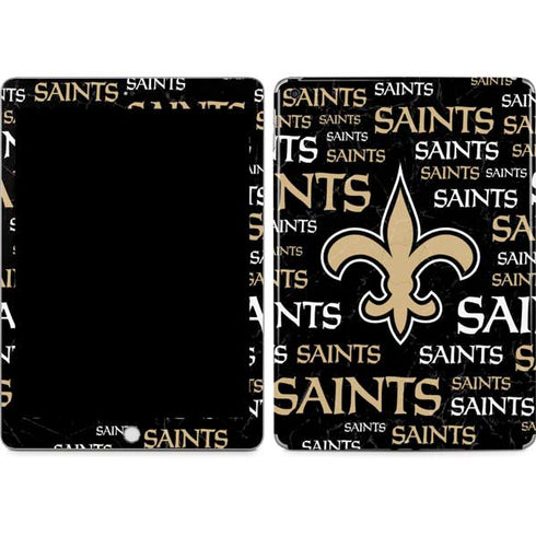 NFL New Orleans Saints Black Blast Apple iPad Skin