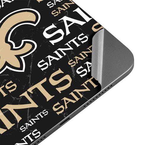 NFL New Orleans Saints Black Blast Apple iPad Mini Skin