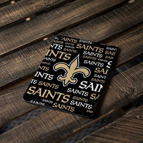 NFL New Orleans Saints Black Blast Apple iPad Pro Skin