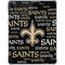 NFL New Orleans Saints Black Blast iPad Pro 11in (2024) Clear Case
