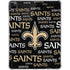 NFL New Orleans Saints Black Blast iPad Pro 11in (2024) Clear Case