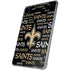 NFL New Orleans Saints Black Blast iPad Pro 11in (2024) Clear Case