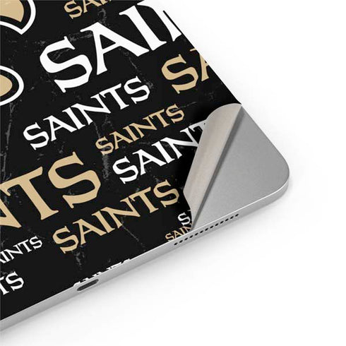 NFL New Orleans Saints Black Blast iPad Pro 13in M4 (2024) Skin