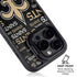 NFL New Orleans Saints Black Blast iPhone 14 Pro Max Kickstand Case