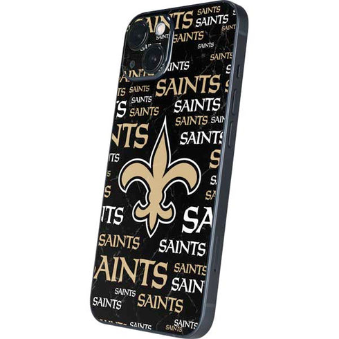 NFL New Orleans Saints Black Blast iPhone Skins