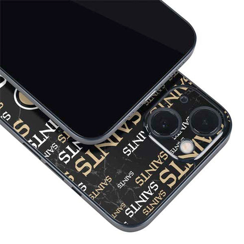 NFL New Orleans Saints Black Blast iPhone Skins