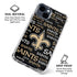 NFL New Orleans Saints Black Blast iPhone 15 Clear Case