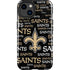 NFL New Orleans Saints Black Blast iPhone 15 Impact Case