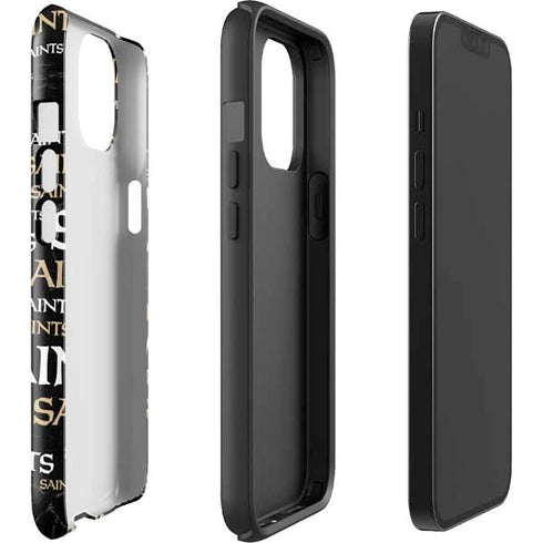 NFL New Orleans Saints Black Blast iPhone 15 Impact Case
