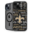 NFL New Orleans Saints Black Blast iPhone 15 Kickstand Case