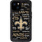 NFL New Orleans Saints Black Blast iPhone 15 Plus Waterproof Case