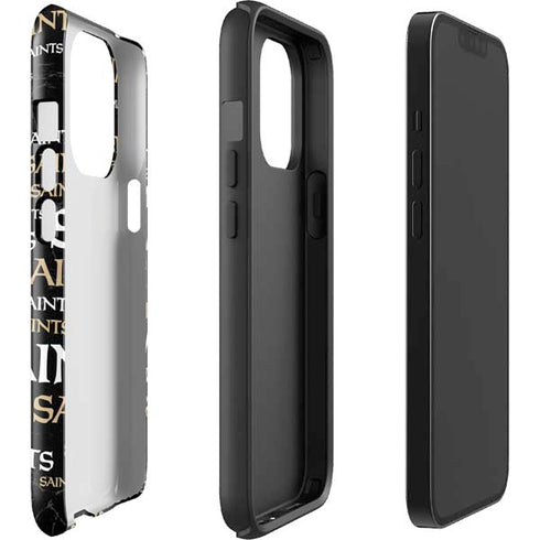 NFL New Orleans Saints Black Blast iPhone 15 Pro Impact Case
