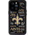 NFL New Orleans Saints Black Blast iPhone 15 Pro Waterproof Case