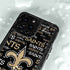 NFL New Orleans Saints Black Blast iPhone 15 Pro Waterproof Case