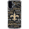 NFL New Orleans Saints Black Blast iPhone 16 Clear Case