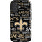 NFL New Orleans Saints Black Blast iPhone 16 Impact Case
