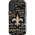 NFL New Orleans Saints Black Blast iPhone 16 Impact Case
