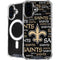 NFL New Orleans Saints Black Blast iPhone 16 MagSafe Case