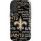 NFL New Orleans Saints Black Blast iPhone 16 Magsafe Impact Case