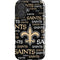 NFL New Orleans Saints Black Blast iPhone 16 Plus Impact Case