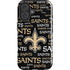 NFL New Orleans Saints Black Blast iPhone 16 Plus Impact Case