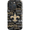 NFL New Orleans Saints Black Blast iPhone 16 Pro Impact Case