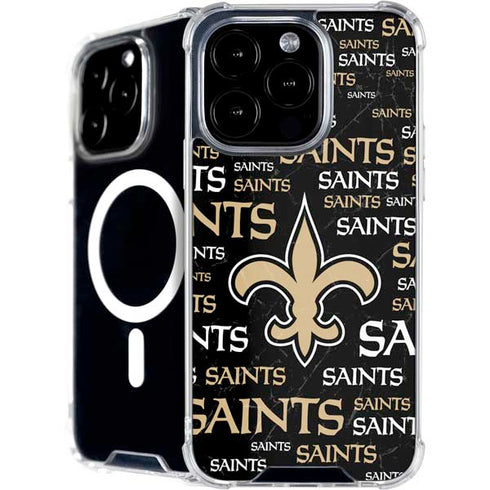 NFL New Orleans Saints Black Blast iPhone 16 Pro MagSafe Case