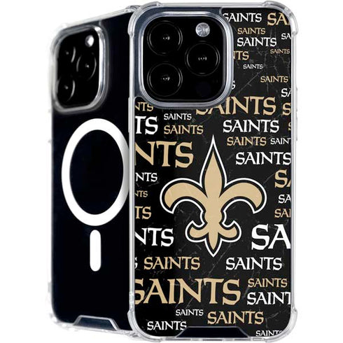 NFL New Orleans Saints Black Blast iPhone 16 Pro Max MagSafe Case