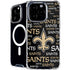 NFL New Orleans Saints Black Blast iPhone 16 Pro Max MagSafe Case