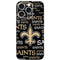 NFL New Orleans Saints Black Blast iPhone 16 Pro Skin